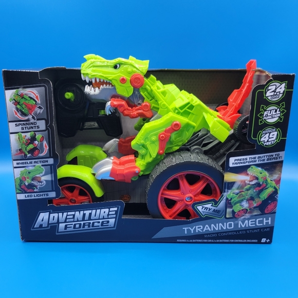 Adventure Force Tyranno Mech Radio Controlled Stunt Car 49 Ft Range Toy Kids New - Picture 1 of 11
